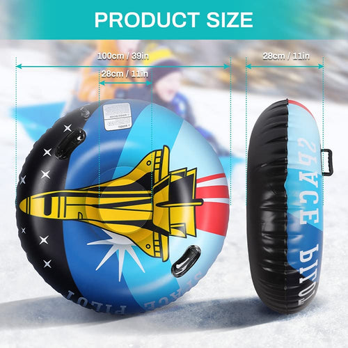 Space Pilot Inflatable Snow Tube 47"