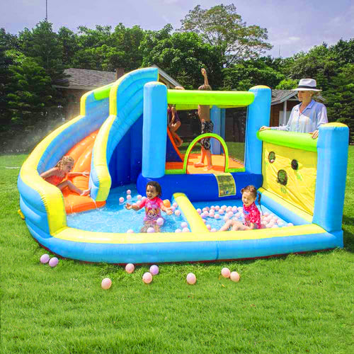 Bounce House Bouncer Slide with Pool