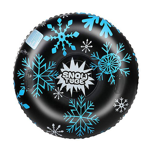 Black Snow Flake Inflatable Snow Tube 47"