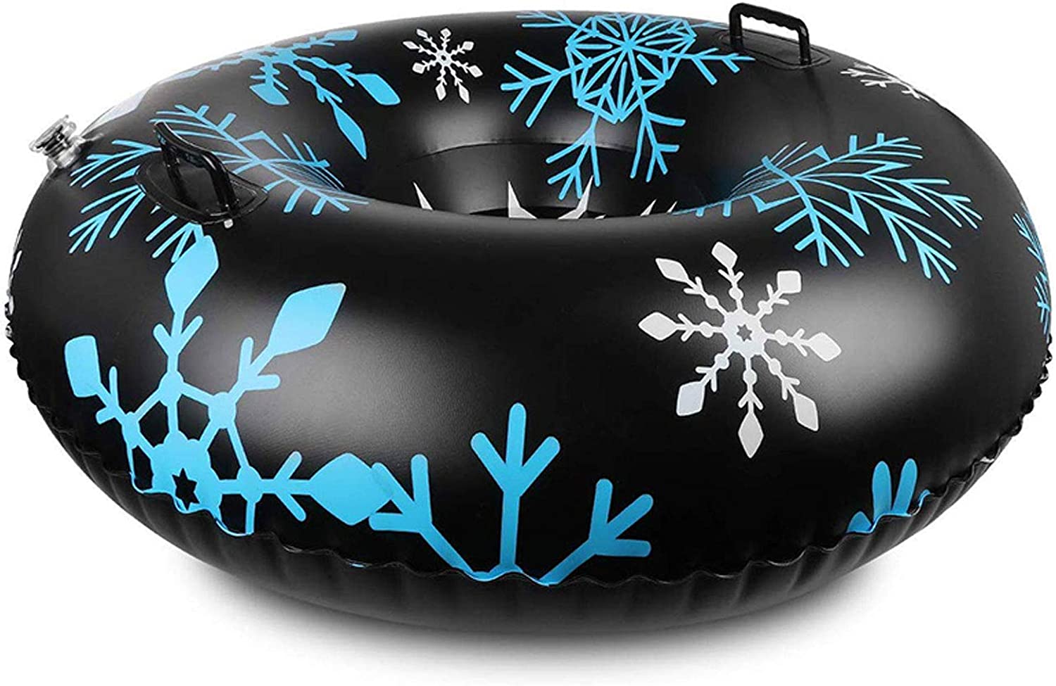 Black Snow Flake Inflatable Snow Tube 47"